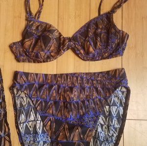 Lablanca 3pc matching bikini pareo skirt Nordstrom
